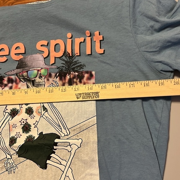 Jack & Jones Free Spirit Skeleton Skateboard T-Shirt M - Picture 5 of 7
